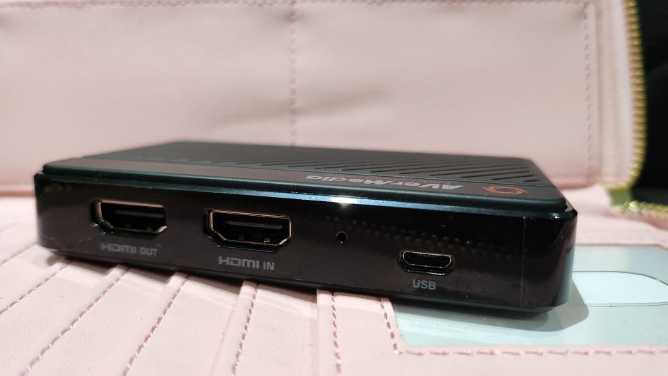 Avermedia Live Gamer Mini capture card in use.