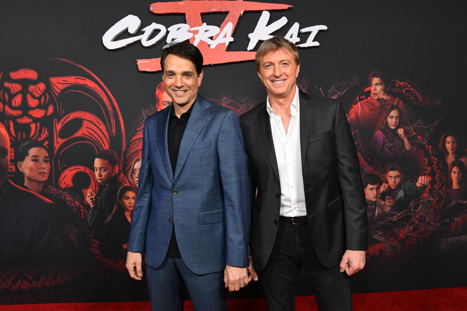 Ralph Macchio and William Zabka