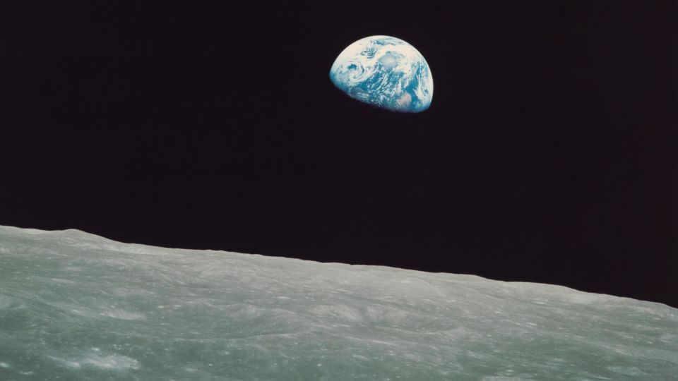 The timeless "Earthrise" photograph was snapped by Borman's colleague, William Anders, who photographed their trip relentlessly. - Metropolitan Museum of Art