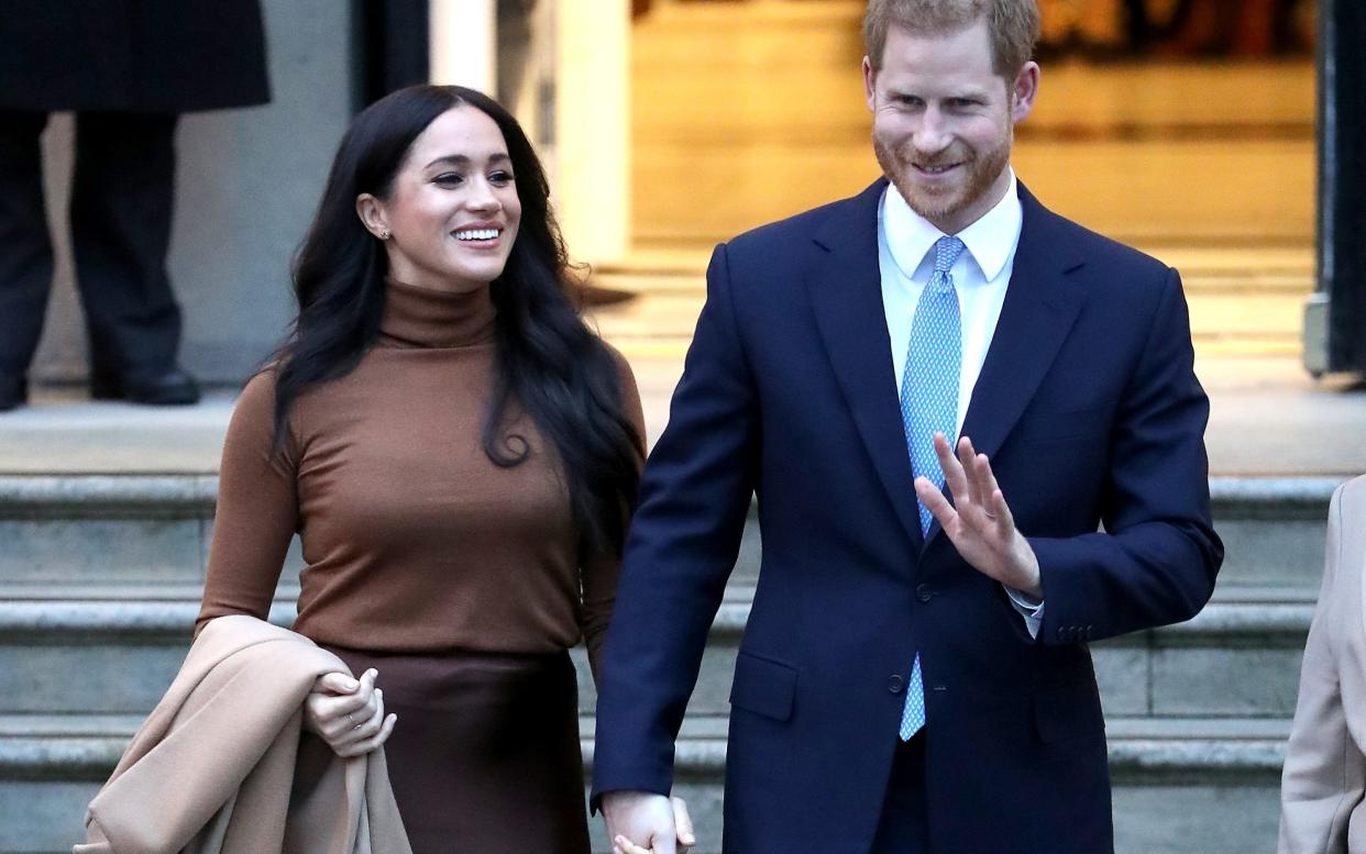 The Duke and Duchess of Sussex said they will work to become financially independent  - Chris Jackson Collection