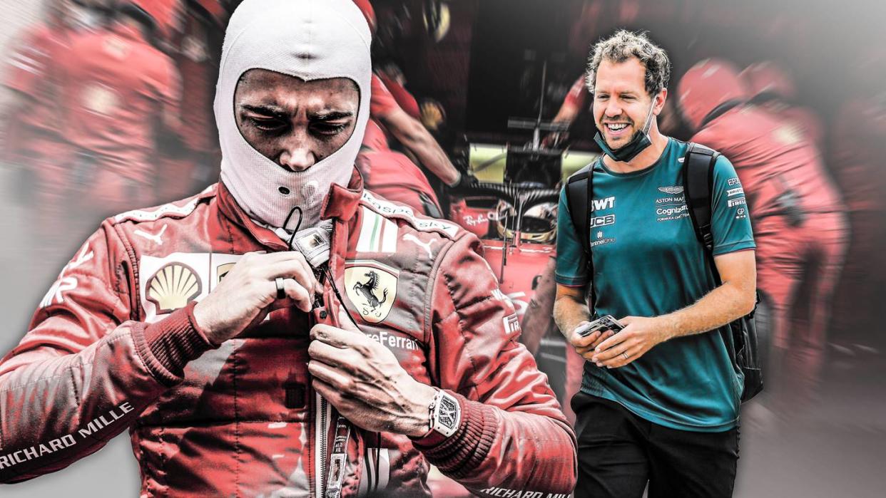 Vettel hat gut lachen: Warum Ferrari immer schlechter wird