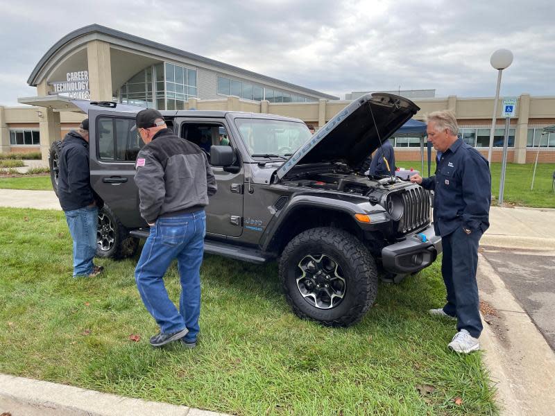 This Jeep Wrangler was part of an electric vehicle show held in 2021 at Monroe County Community College. This year's show is Oct. 14.