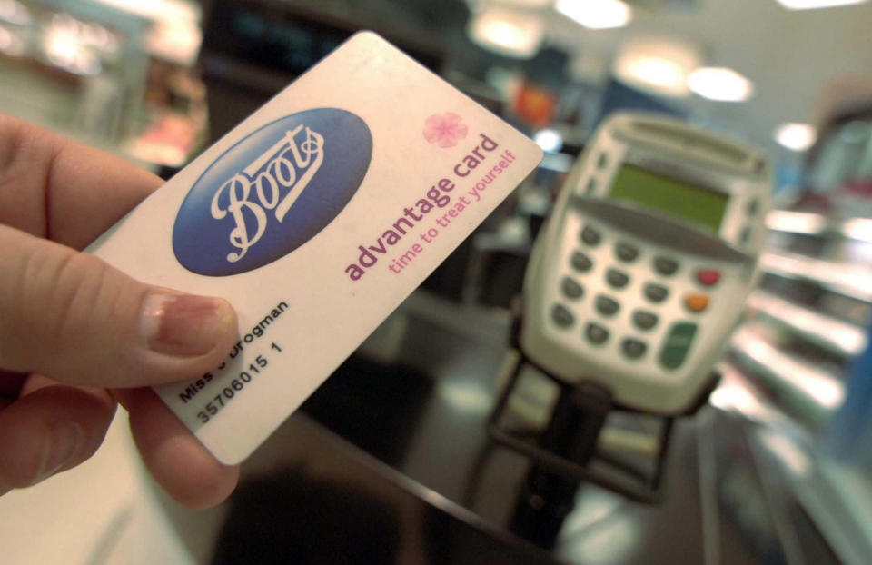 Boots card holders have to ensure they use the card at least once a year, every year to hold onto their points. Photo: PA 