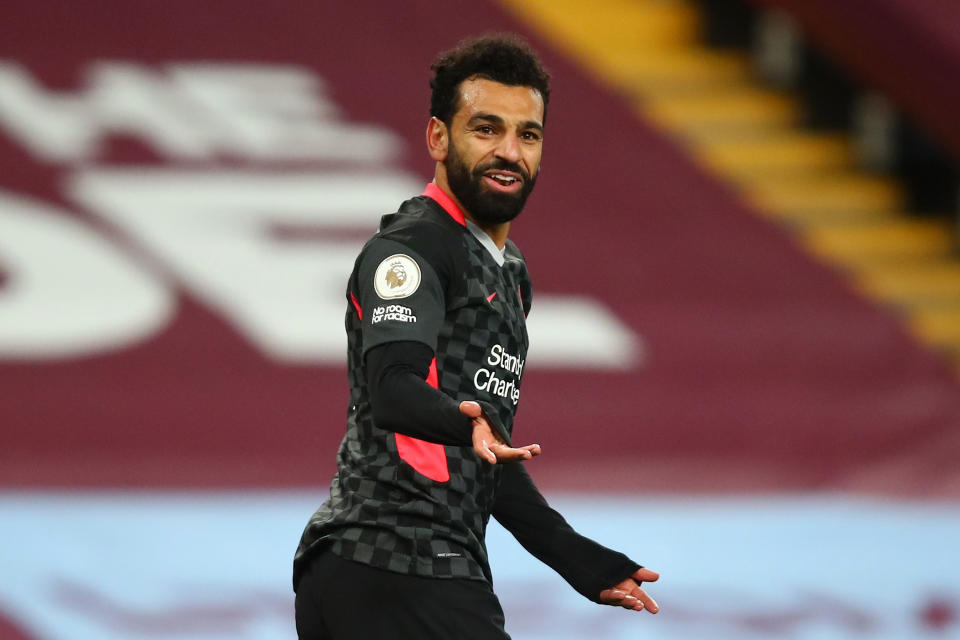 Mohamed Salah en un partido con el Liverpool esta temporada. (Foto: Marc Atkins / Getty Images).