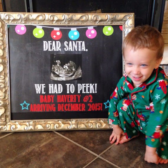 From baby bumps dressed in holiday lights to ugly-sweater parties, get inspired by these genius Christmas pregnancy announcement ideas submitted by happy parents-to-be.