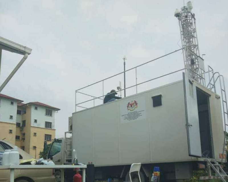 The MCAQM 002 Kenyalang station now in Serian to monitor air quality in the district, September 24, 2019. ― Picture courtesy of Sarawak Public Communication Unit of the Chief Minister’s Office