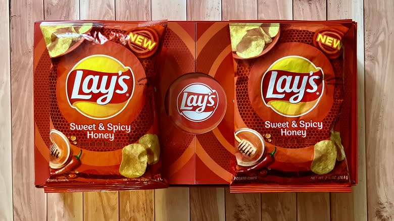 two Lay's bag