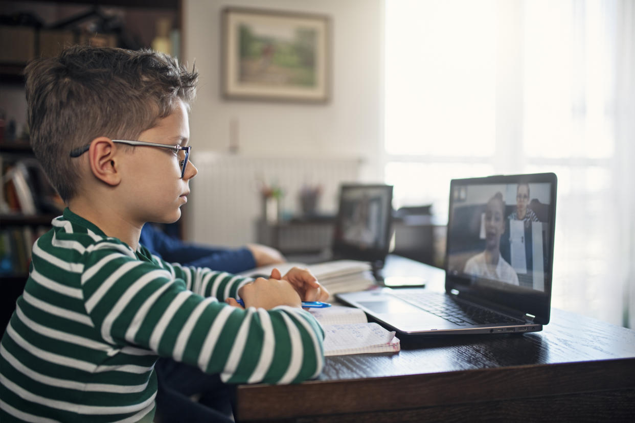 Remote learning may reduce bullying in some respects, but teachers who require students to leave their cameras on may give bullies more fodder for taunting. (Photo: Imgorthand via Getty Images)