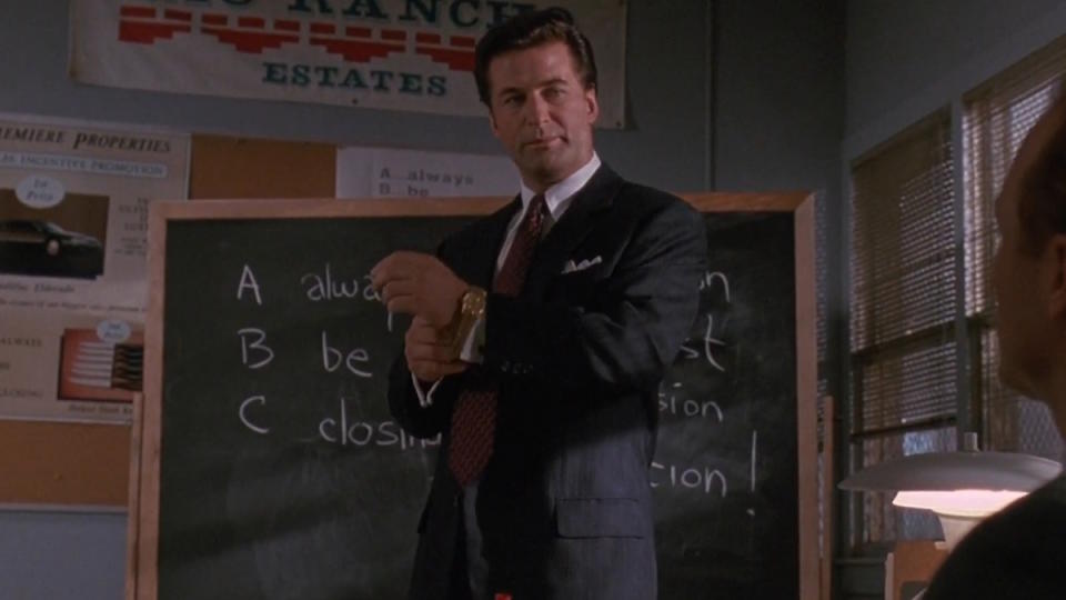 Alec Baldwin in Glengarry Glen Ross