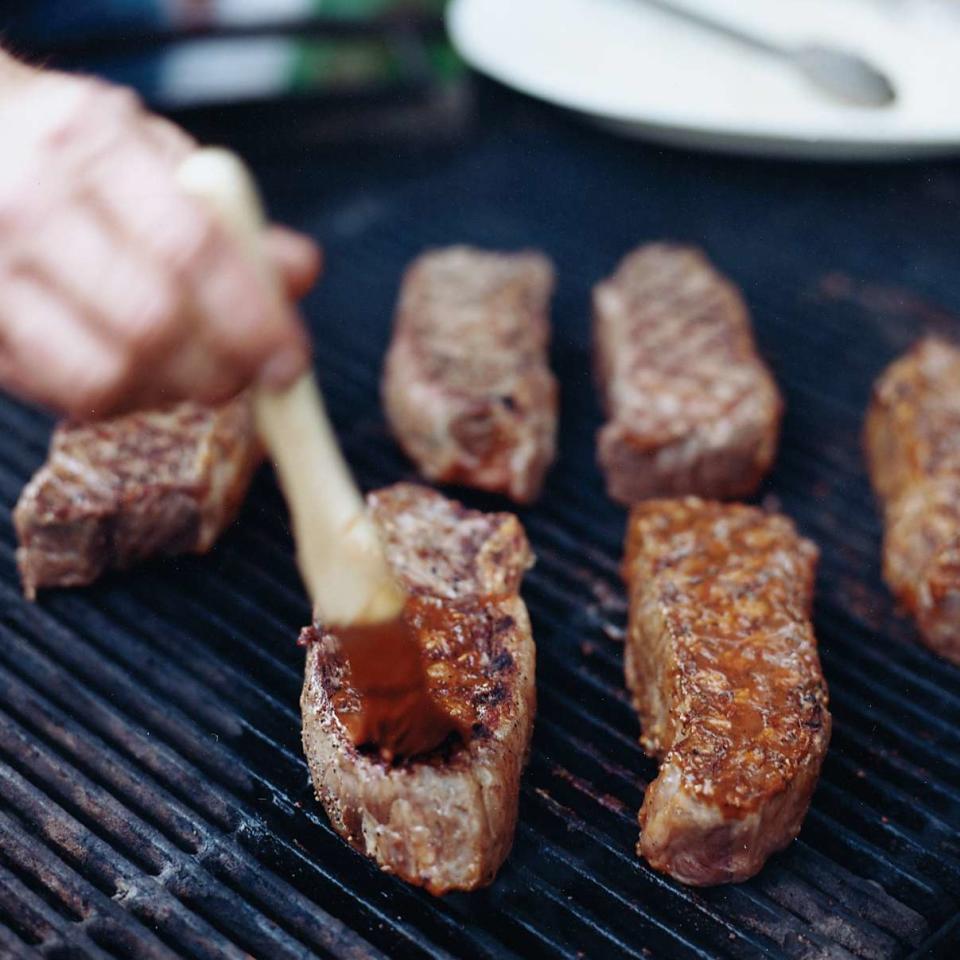 Grilled Steaks with Ancho Mole Sauce