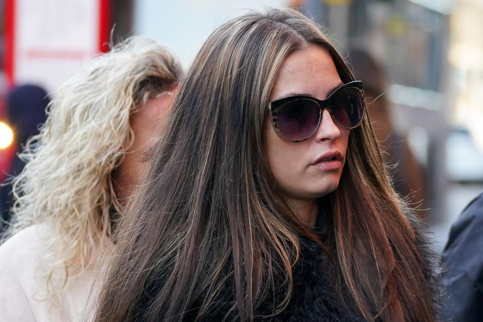 Sharna Walker, 25, arrives at Birmingham Magistrates' Court where she admitted a charge of racially aggravated common assault. The charges are connected to an incident on Broad Street, Birmingham, on May 22 showing racial abuse of pub doorman. Picture date: Wednesday September 29, 2021.