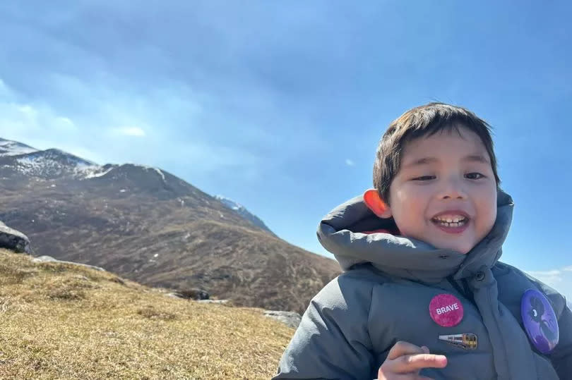 Everett Walton in the Highlands where he was treated to a trip of a lifetime.