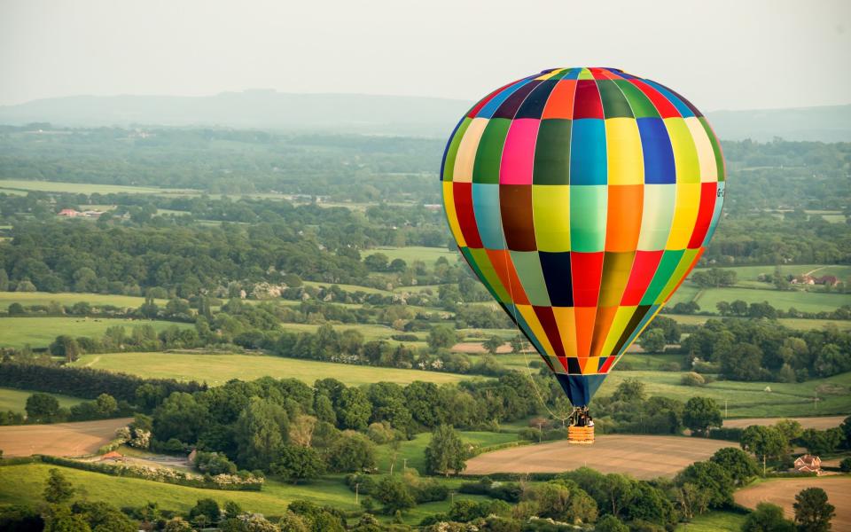 Balloon ride over West Sussex - Honeybridge Estate