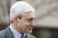 Former Penn State president Graham Spanier walks from the Dauphin County Courthouse in Harrisburg, Pa., Friday, March 24, 2017. Spanier was convicted Friday of hushing up suspected child sex abuse in 2001 by Jerry Sandusky, whose arrest a decade later blew up into a major scandal for the university and led to the firing of beloved football coach Joe Paterno. (AP Photo/Matt Rourke)