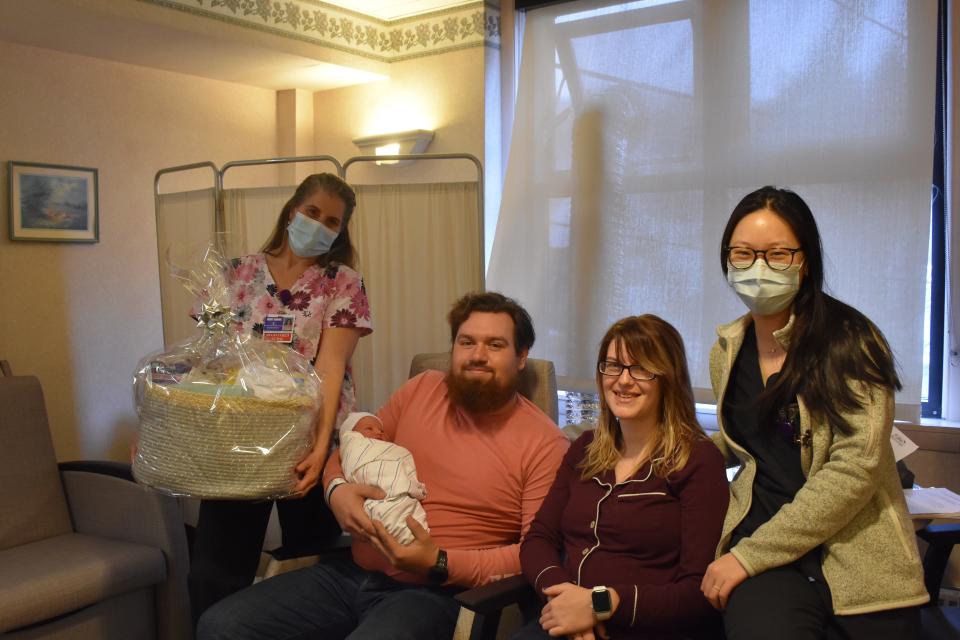 Brantley Burrows is the first baby of the New Year born at Wayne Memorial Hospital’s New Beginnings Birthing Suites. He arrived on Monday, January 2nd at 3:37 p.m to parents Anastasia Dunlap and Damian Burrows of Starrucca, Pennsylvania.