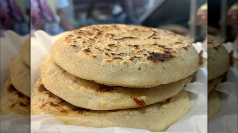 Pupusas with cheese