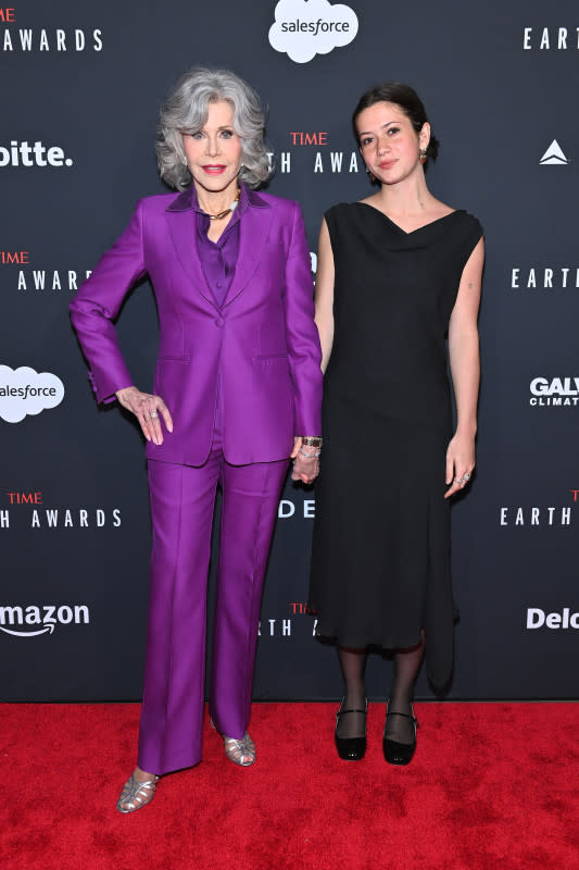 NEW YORK, NEW YORK - APRIL 24: (L-R) Jane Fonda and Viva Vadim attend the 2024 TIME Earth Awards Gala at Second on April 24, 2024, in New York City.<p>Roy Rochlin/Getty Images</p>