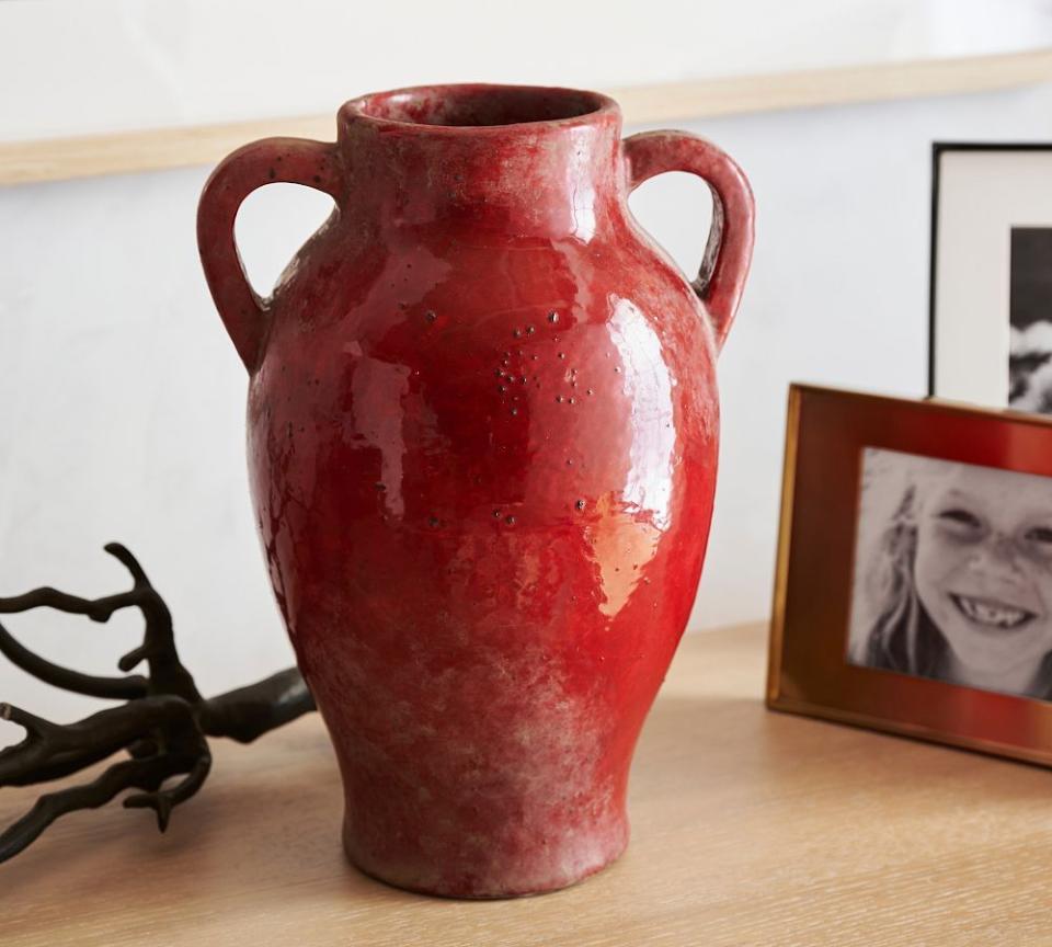 <p><a href="https://go.redirectingat.com?id=74968X1596630&url=https%3A%2F%2Fwww.potterybarn.com%2Fproducts%2Fcorbel-red-glazed-vase%2F&sref=https%3A%2F%2F" rel="nofollow noopener" target="_blank" data-ylk="slk:Shop Now;elm:context_link;itc:0;sec:content-canvas" class="link ">Shop Now</a></p><p>Corbel Vase</p><p>potterybarn.com</p><p>$129.00</p>