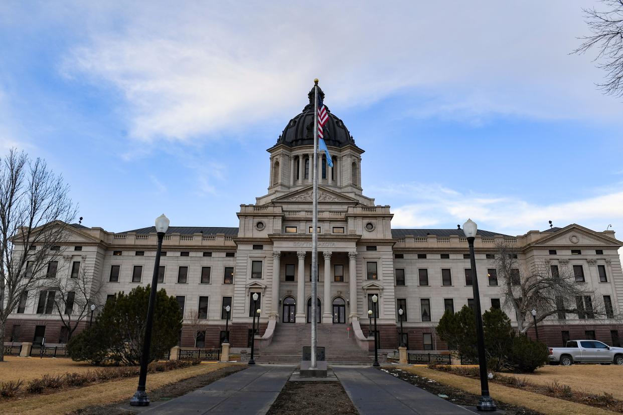 The South Dakota State Capitol stands on Tuesday, January 11, 2022, in Pierre. 