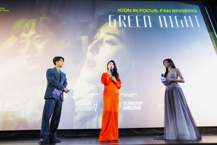 The actress attended the Singapore premiere of her latest film, 'Green Night'