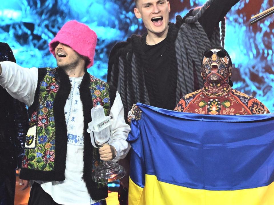 Ukraine’s Kalush Orchestra won Eurovision 2022 with song ‘Stefania’ (AFP via Getty Images)