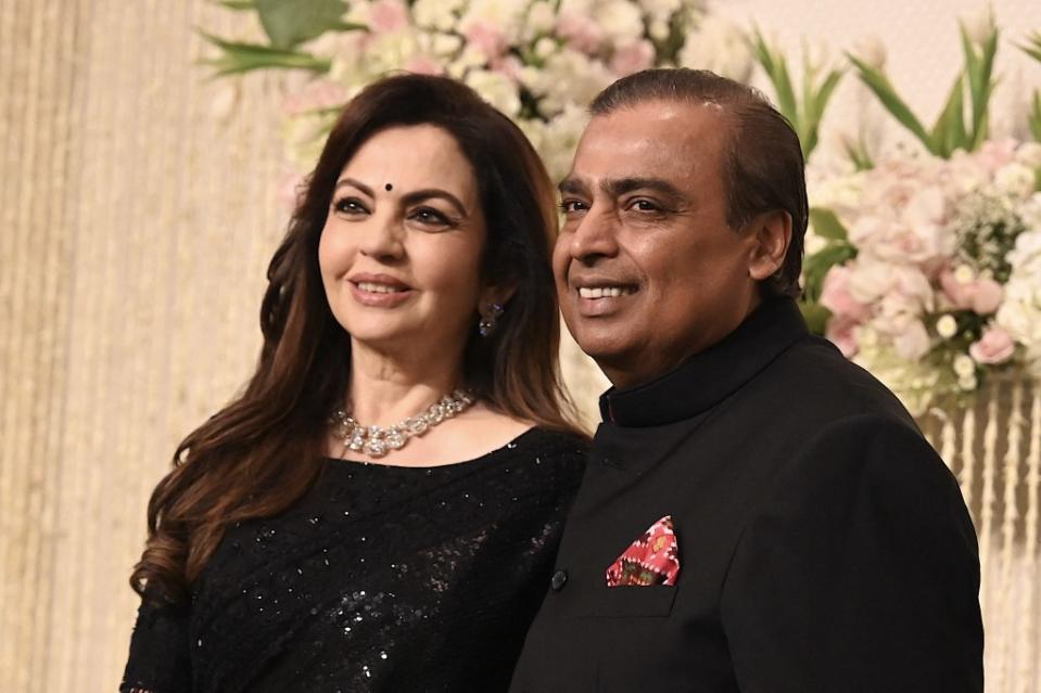 As billionaire industrialist Mukesh Ambani prepares for the wedding of his son, he’s expecting billionaires from around the world, heads of state, and Hollywood and Bollywood royalty to attend. AFP via Getty Images