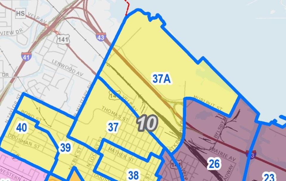 Green Bay Ward 37 would be split in two wards, Ward 37 and 37A, under new ward maps the city of Green Bay has proposed. The new maps would align city voting wards with the new Wisconsin Assembly and Senate electoral maps enacted in February.