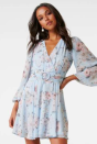 <a href="https://fave.co/2SBKJYk" rel="noopener" target="_blank" data-ylk="slk:BUY HERE;elm:context_link;itc:0;sec:content-canvas" class="link ">BUY HERE</a> Belted floral skater dress with balloon sleeves, by Forever New from Shoppers Stop, for a discounted price of Rs. 4,760