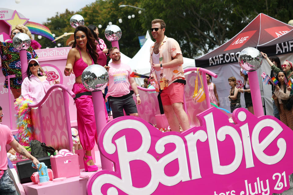 The "Barbie" float at the Pride parade