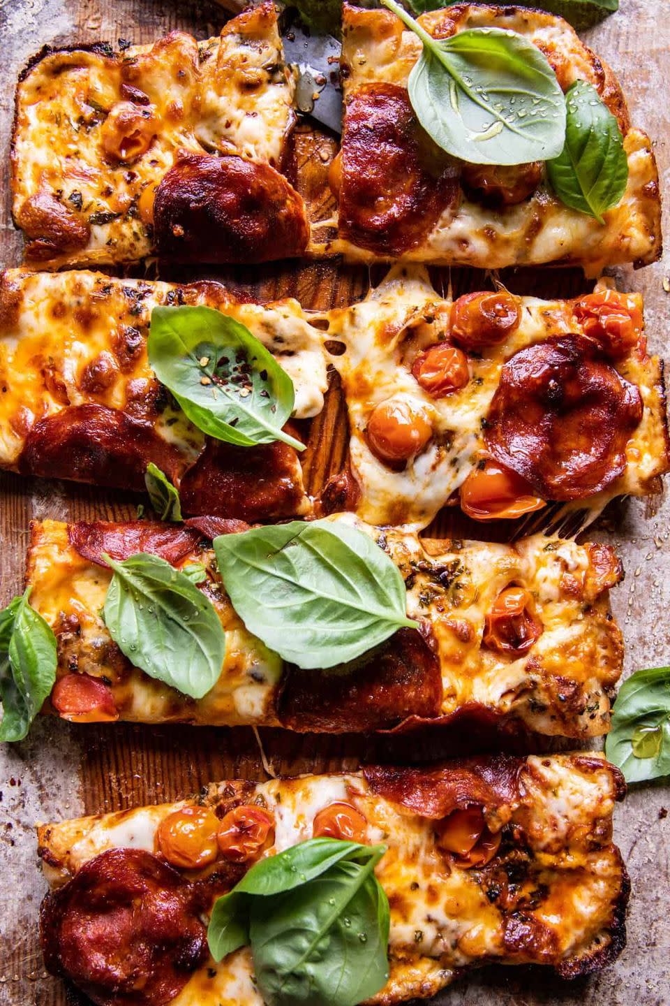 13) Tomato Herb Pepperoni Pizza
