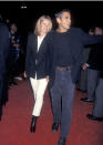 Clooney and girlfriend Celine Balitran at a movie premiere in 1996.