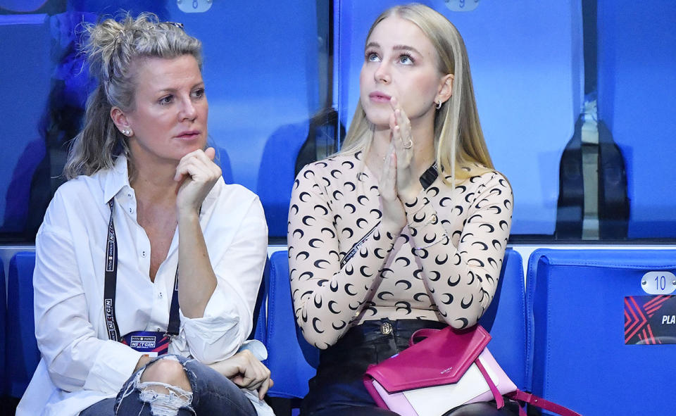 Ivana Nedved, pictured here watching Sebastian Korda at the ATP Finals in 2021.