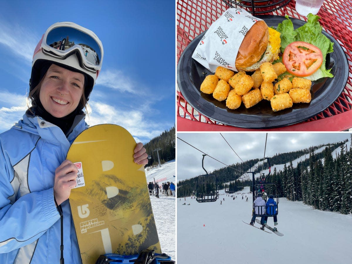 Between food, ski costs, and lodging, Insider's reporter spent $1,200 on two days of skiing.