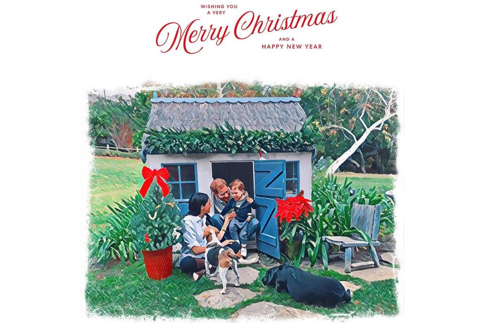 Meghan Harry Christmas card