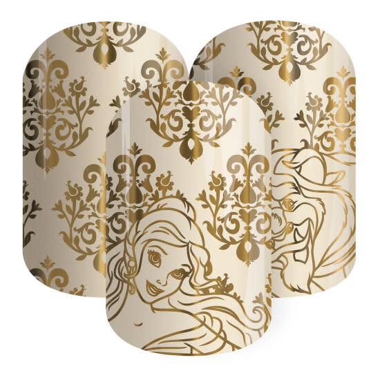 You’ll have fairytales on your fingertips with these “Beauty and the Beast” nail wraps