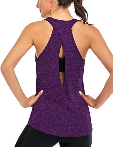 1) Cross Backless Workout Top