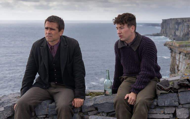 Colin Farrell y Barry Keoghan, dos de las figuras de Los espíritus de la isla, la gran candidata a ganar el Bafta a la mejor película. 