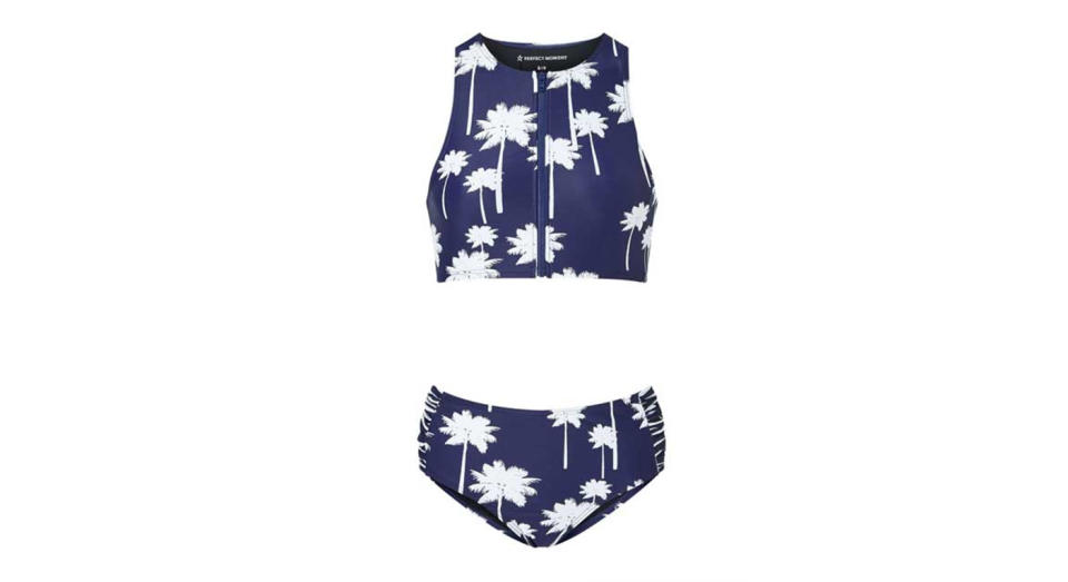 Perfect Moment Palm Crewneck Bikini