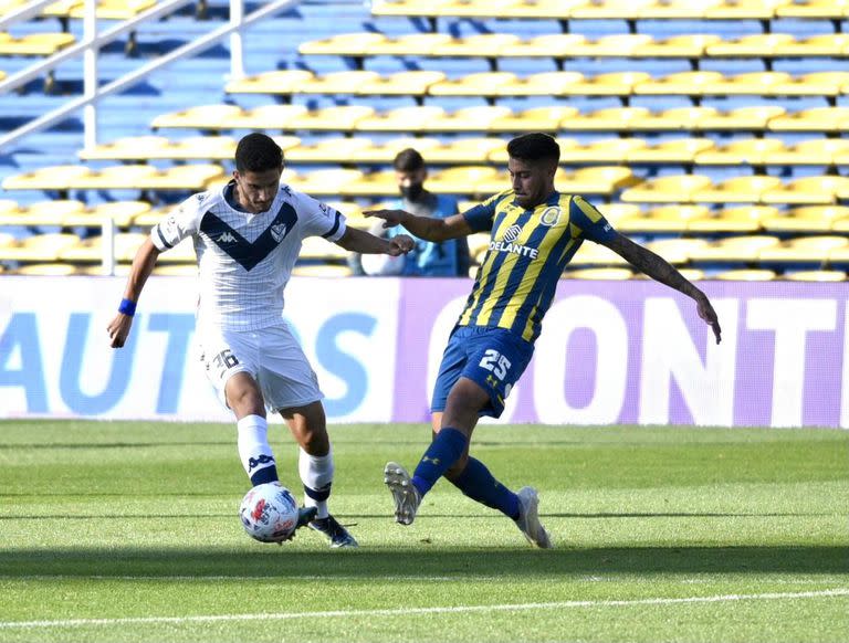 Torneo de primera división.
Rosario Central ante Vélez Sarfield.