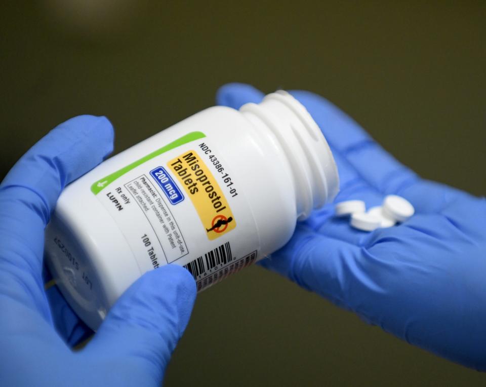 Nurse Kelley Lott prepares  doses of Misoprostol as patients arrive for their appointments at Northeast Ohio Women's Center in Cuyahoga Falls.  Friday, June 24, 2022.