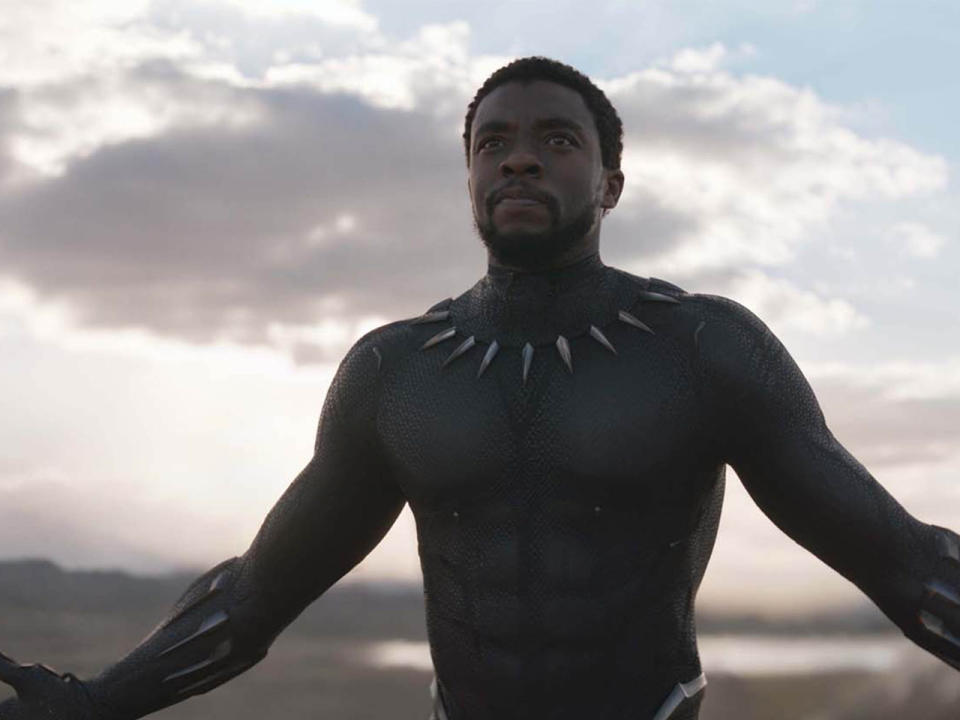 Chadwick Boseman in der Rolle des Black Panther. (Bild-Copyright: Moviestore Collection/REX/Shutterstock)