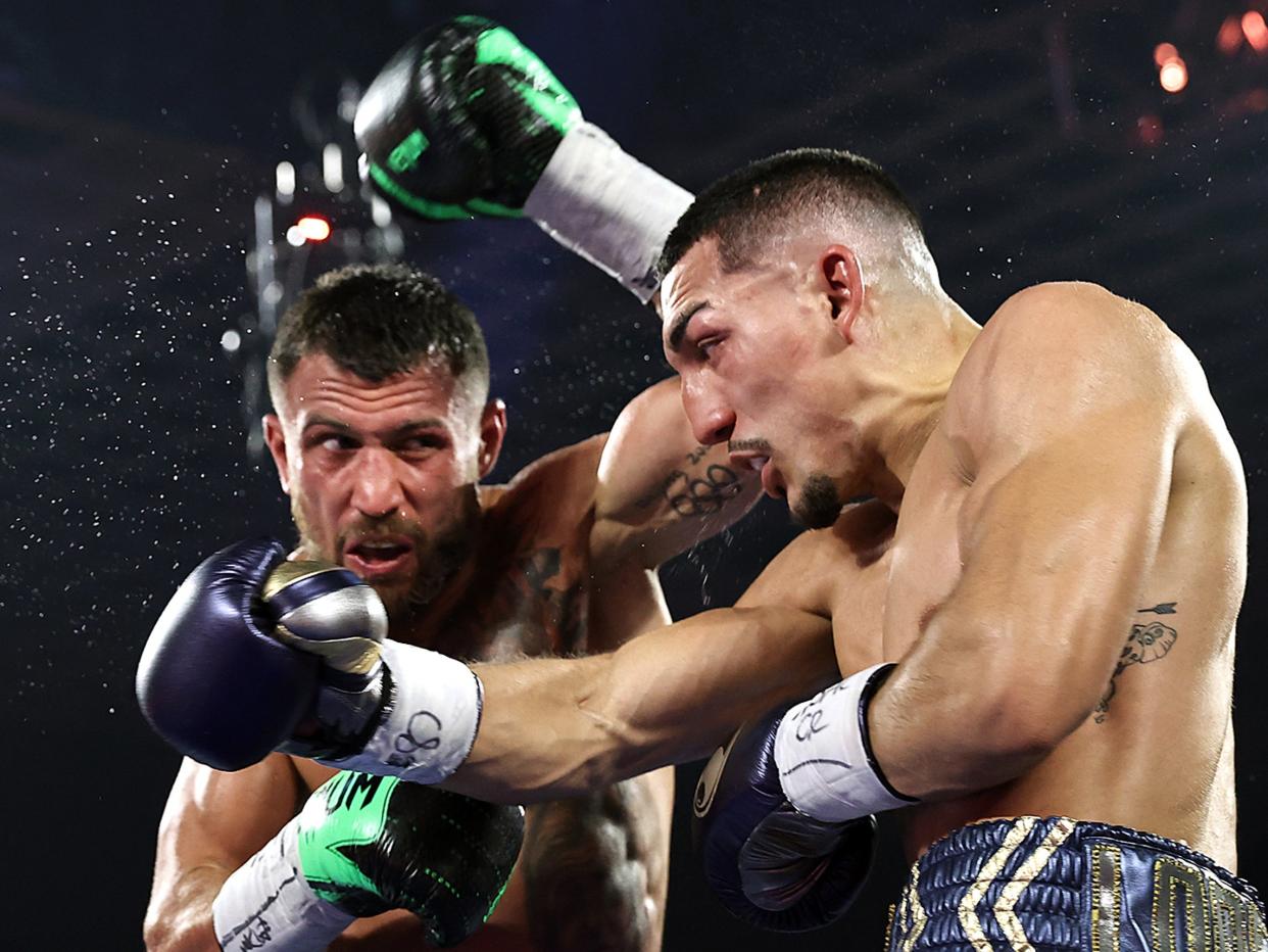 Lomachenko was outpointed by Lopez  (Getty)