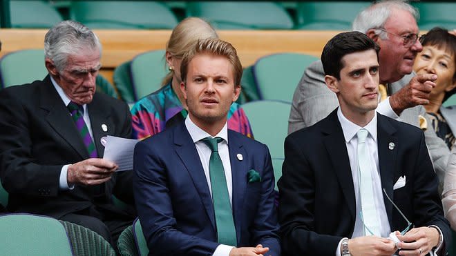 Enges Söckchen: Nico Rosberg wurde beinahe nicht in die Royal Box in Wimbledon gelassen