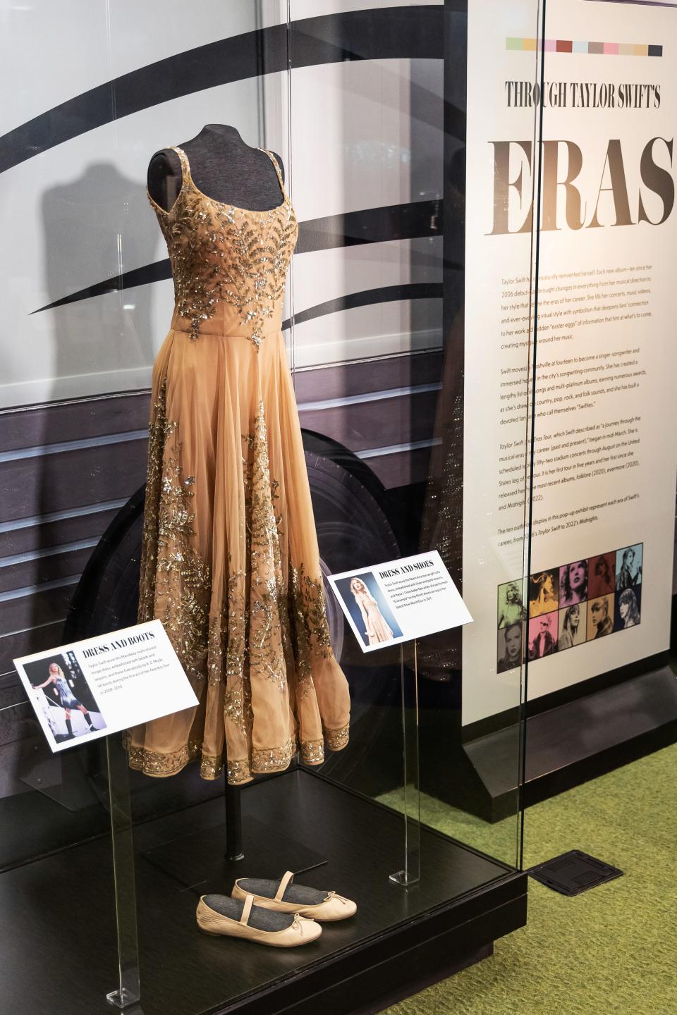 Costuming on display at new Taylor Swift exhibition at Country Music Hall of Fame and Museum