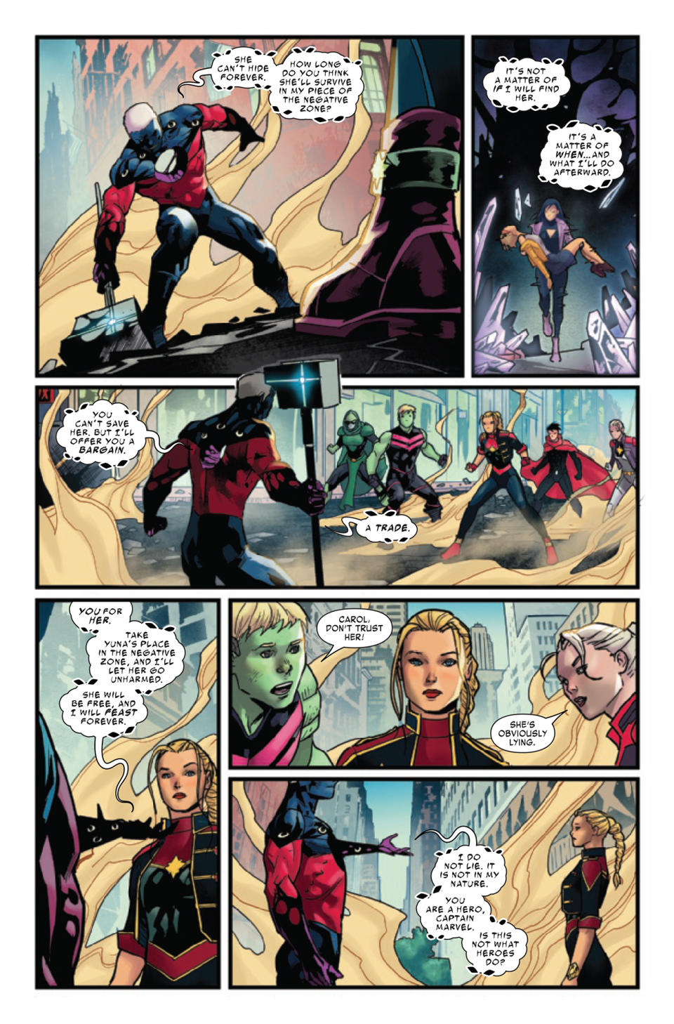 Captain Marvel #7 interior art