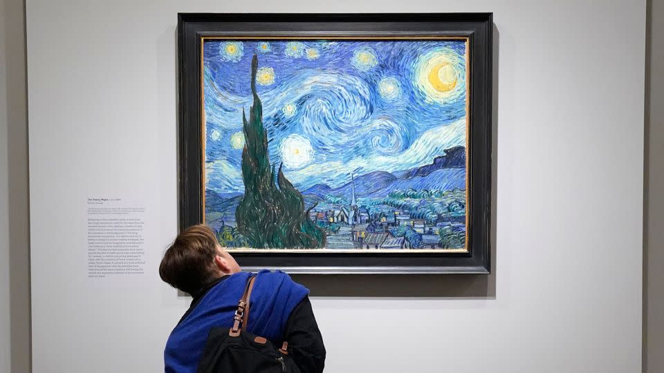 Neue Analysen deuten darauf hin, dass Vincent van Gogh in seinem Gemälde „Die Sternennacht“ von 1889 ein tiefes und intuitives Verständnis der mathematischen Struktur turbulenter Strömungen demonstrierte. – Timothy A. Clary/AFP/Getty Images