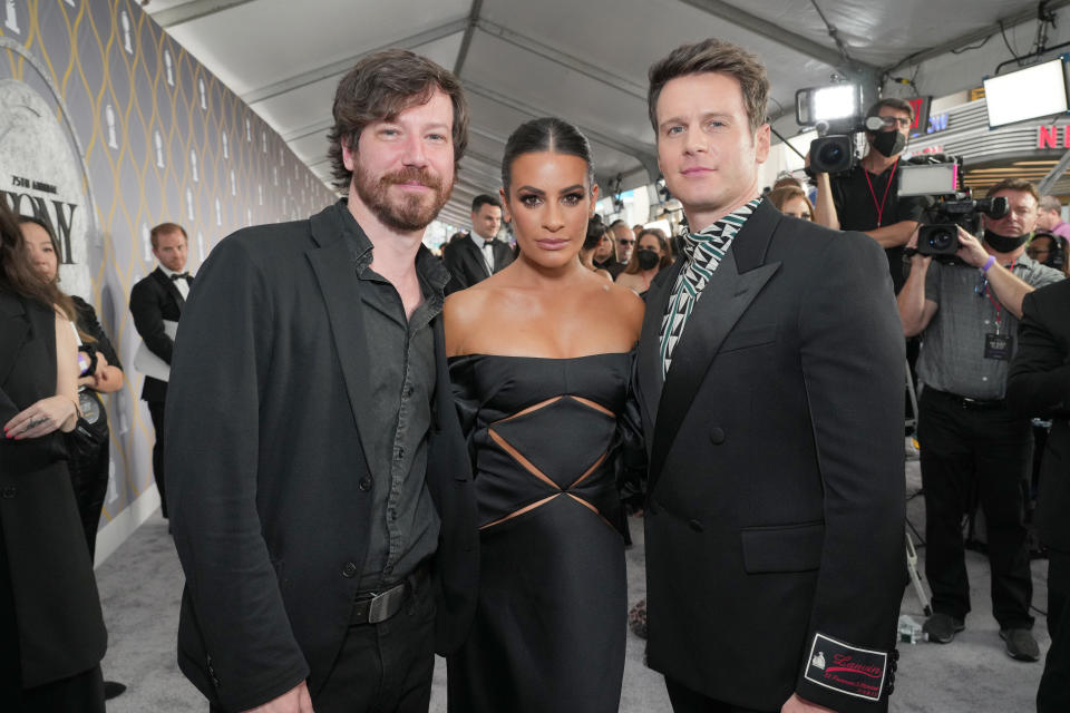 John Gallagher Jr., Lea Michele, and Jonathan Groff (Kevin Mazur / Getty Images)