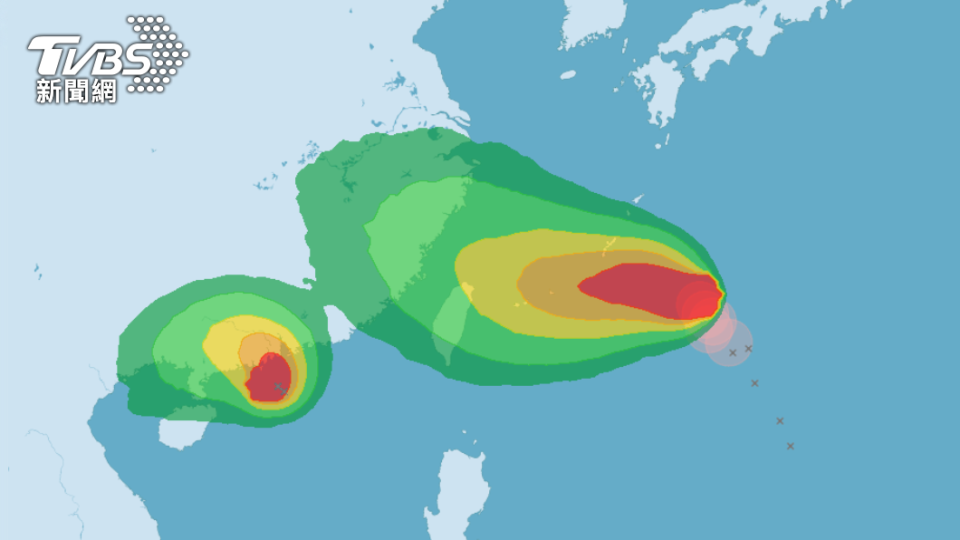 烟花颱風最快明日升級中颱。（圖／氣象局提供）