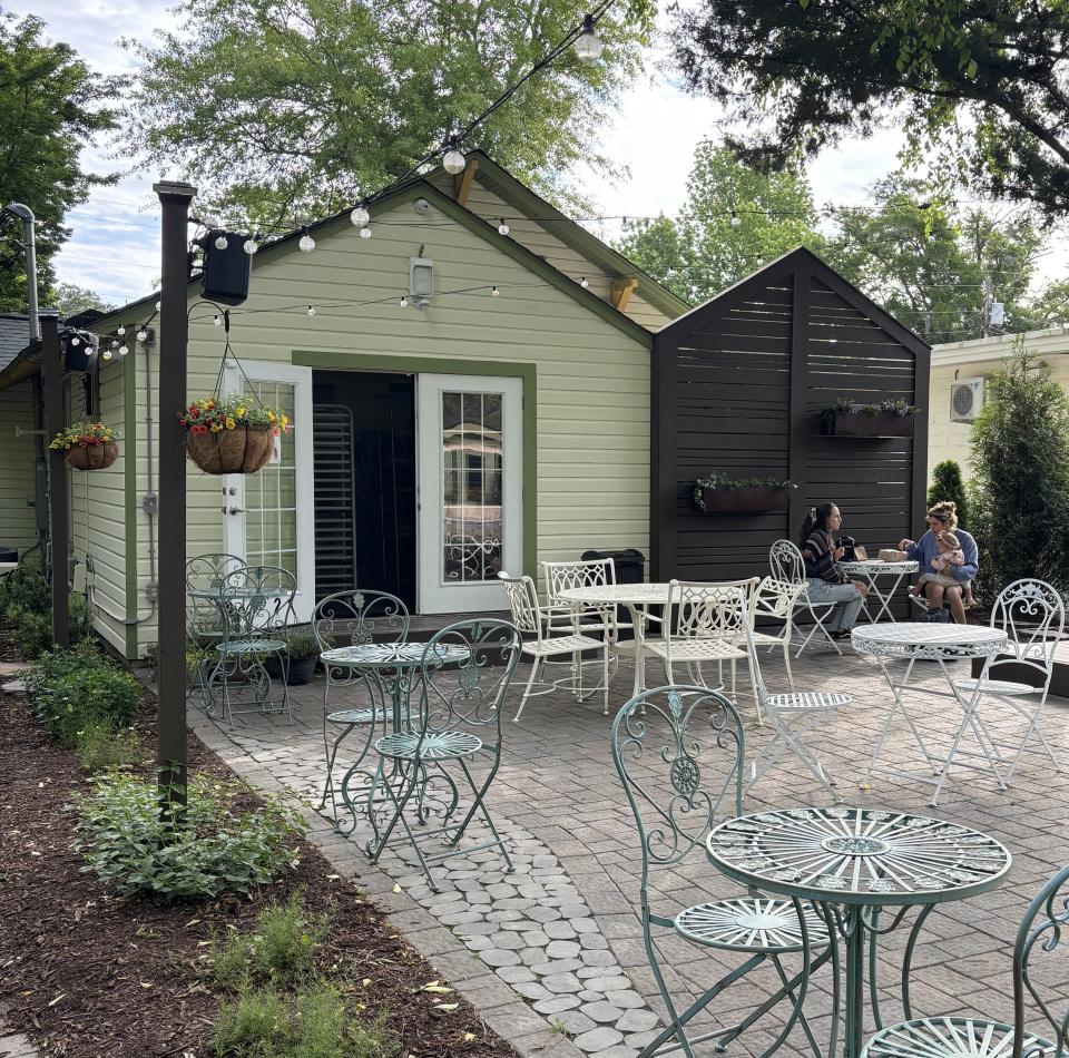 The back patio at Little Loaf Bakery & Schoolhouse is at 3410 Wrightsville Ave. in Wilmington, N.C.