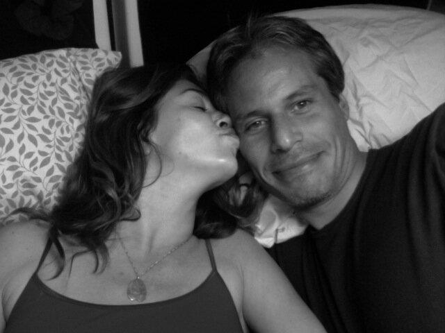 A selfie of Stevie Trujillo and her boyfriend, John, taken in 2009 in the van they called home. (Photo: Courtesy of Stevie Trujillo)